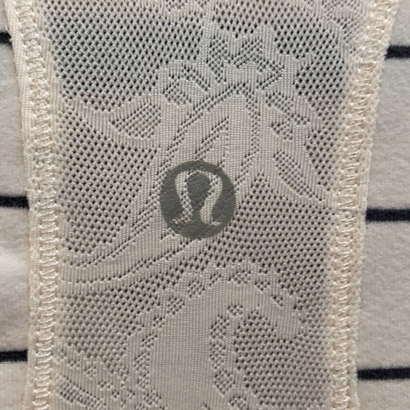 Striped Collared Lace 1/2 Zip Longsleeve - Picture 10 of 10